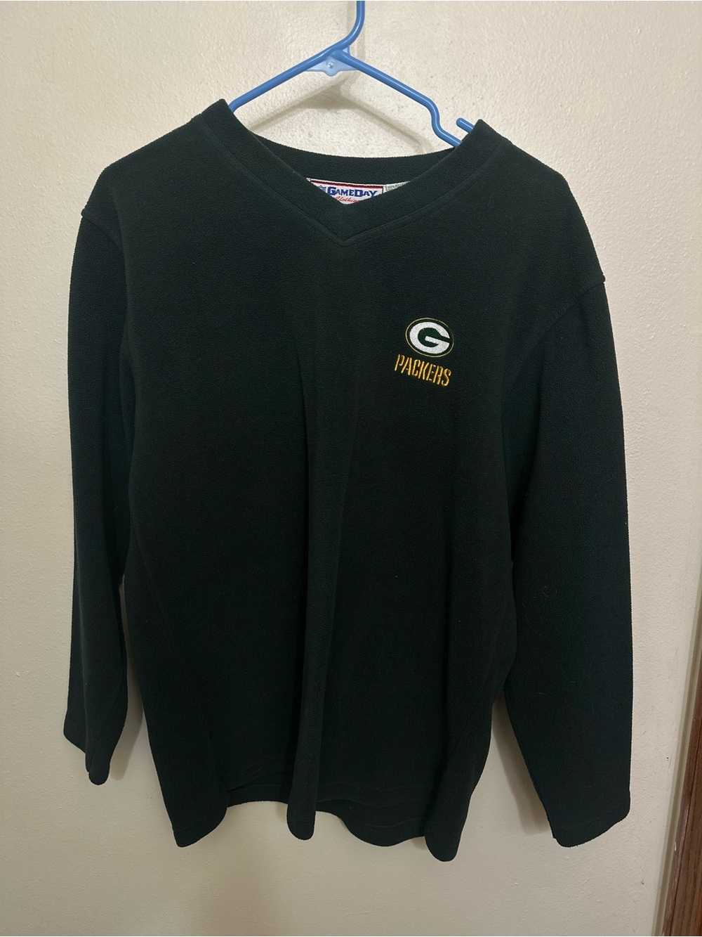 Green Bay Packers Dark Green V-Neck Sweater